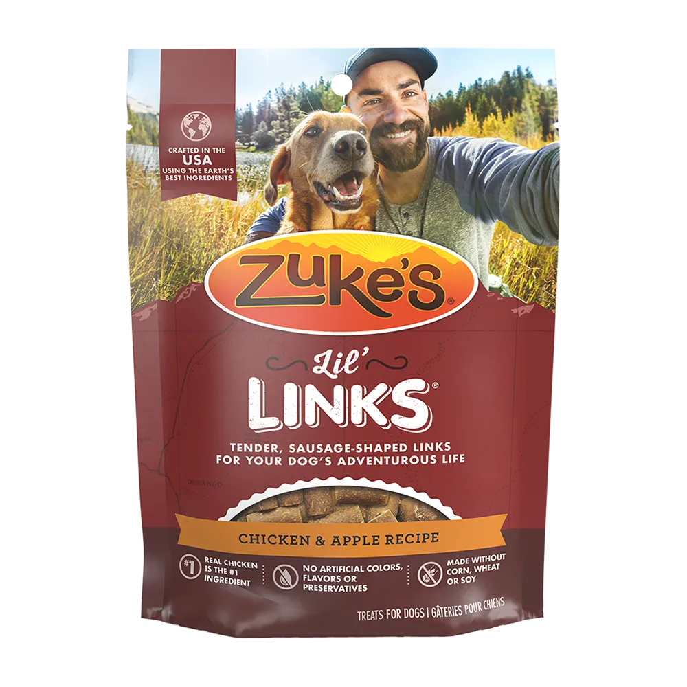 Zukes Lil Links Chicken and Apple dog treats