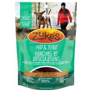 Zuke’s Hip &amp; Joint Chicken Recipe Dog Treats - Gâteries d'entraînement Zuke's Hanches et articulations Support Recette de poulet