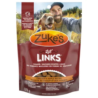 Zuke's Lil' Links Chicken &amp; Apple Recipe, Dog Treats - Gâteries pour le dressage pour chiens Zuke's Lil' Links Recette de poulet et pommes