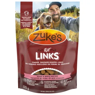 Zuke's Lil' Links Pork &amp; Apple Recipe, Dog Treats - Gâteries pour le dressage pour chiens Zuke's Lil' Links Recette de porc et pommes
