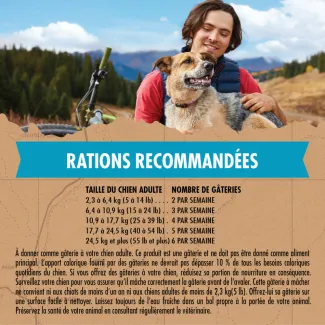 Gâteries pour chiens Zuke's Recette de gâteries savoureuses au bœuf nourri à l’herbe - rations recommandees
