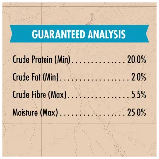 Zuke's Chewy Meaty Sticks Beef Recipe, Dog Treats - guaranteed analysis